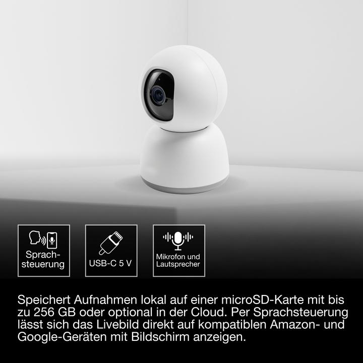 Produktbild Osram SMART+ WIFI CAMERA 360 White (2560 x 1440 Pixels)