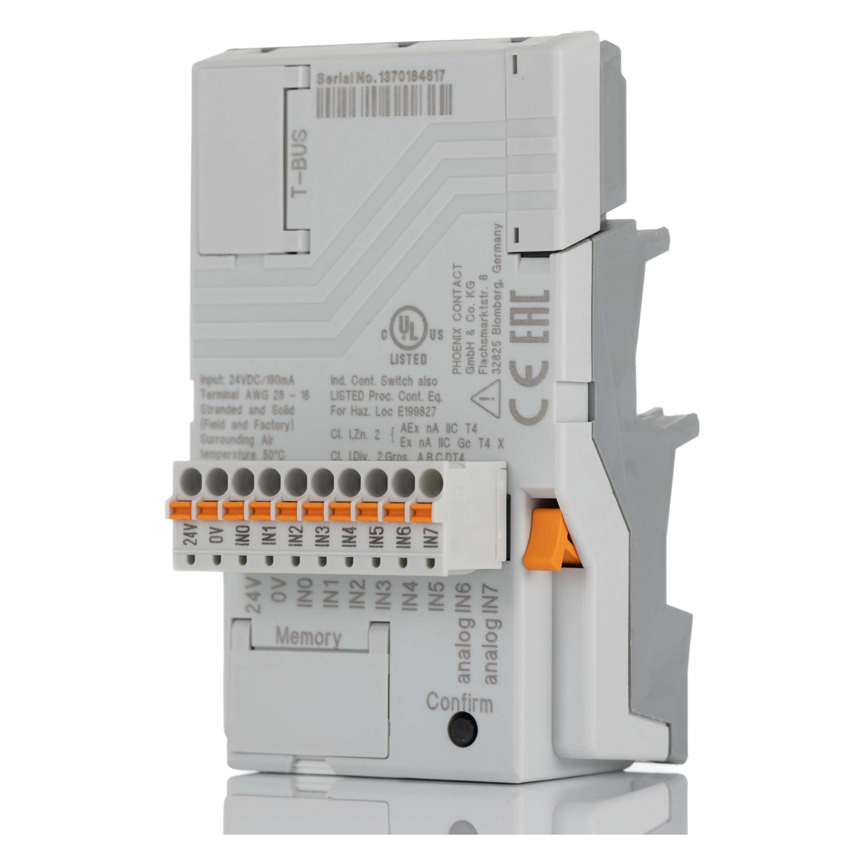 Phoenix Contact Controller Plc-V8c/Pt-24Dc/Bm2, Relais