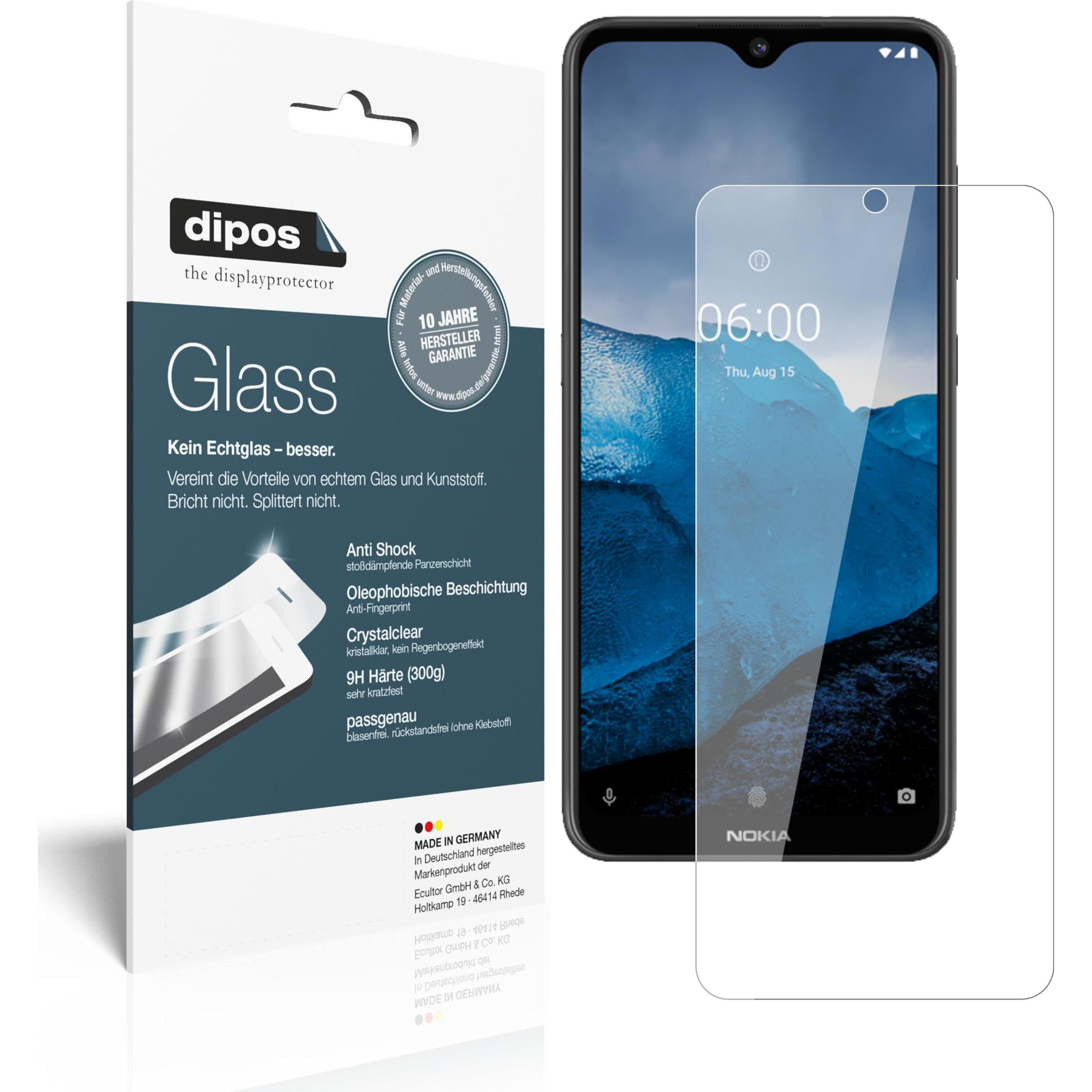 Dipos Displayschutz Anti-Shock (1 Stück, Nokia 6.2), Smartphone Schutzfolie, Transparent
