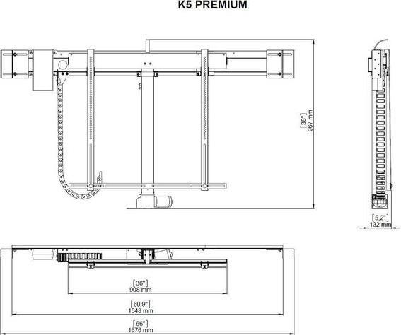 Actual product image DSS TV Lift Premium 5 (66", 70 kg)