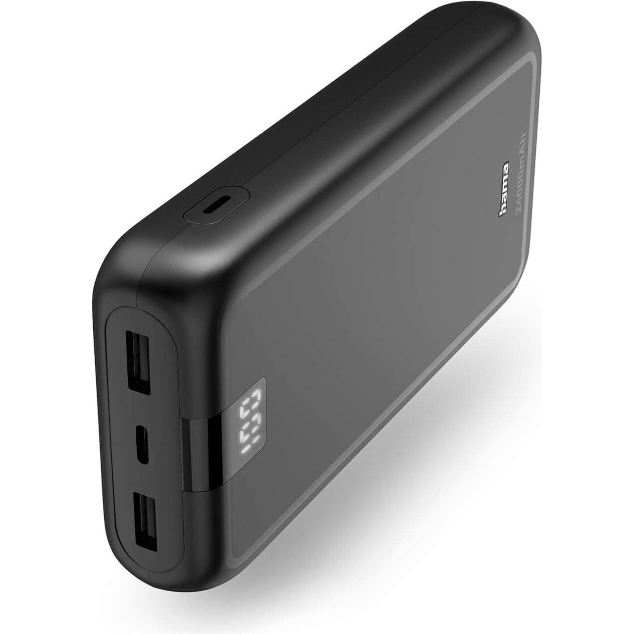 Hama Performance 24 (24000 mAh), Powerbank, Grau
