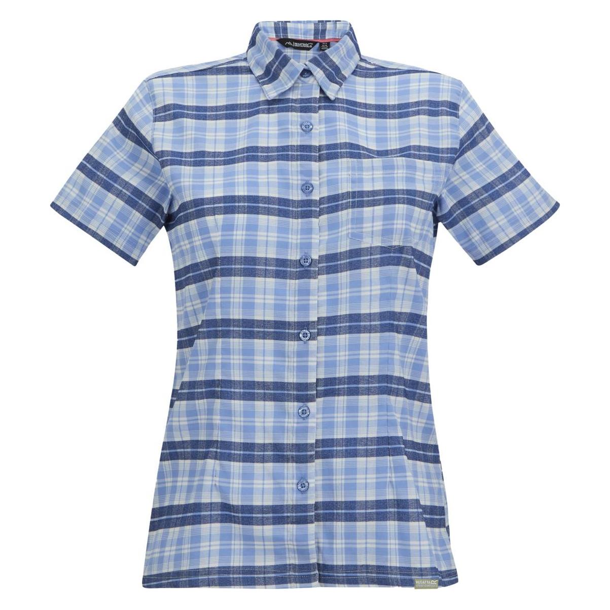 Regatta, Damen, Blusen, Begarno, Blau, Mehrfarbig, (36)