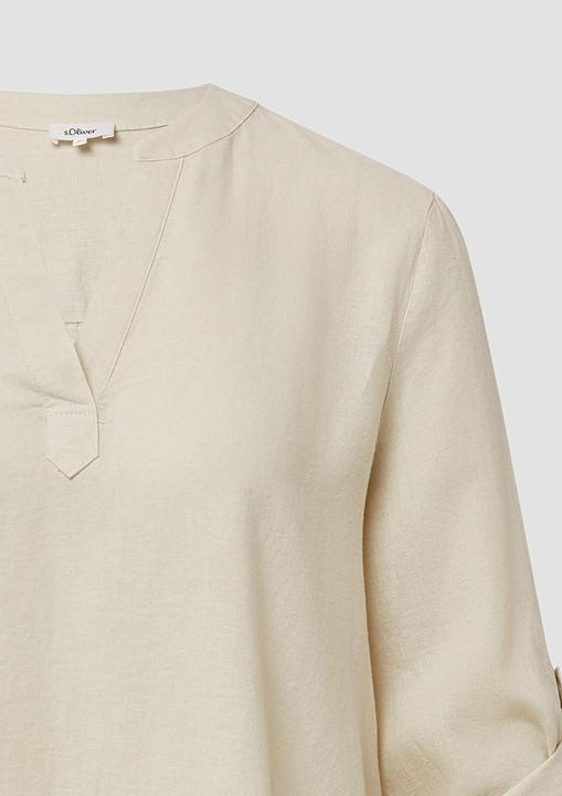 Produktbild S.Oliver Bluse Bluse aus Leinenmix mit 3/4-Ärmeln (32)