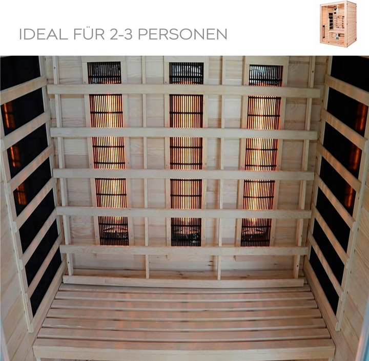 Produktbild Home Deluxe Infrarotkabine OSIRIS L - 150x120 cm für 2-3 Personen - Vollspektrum
