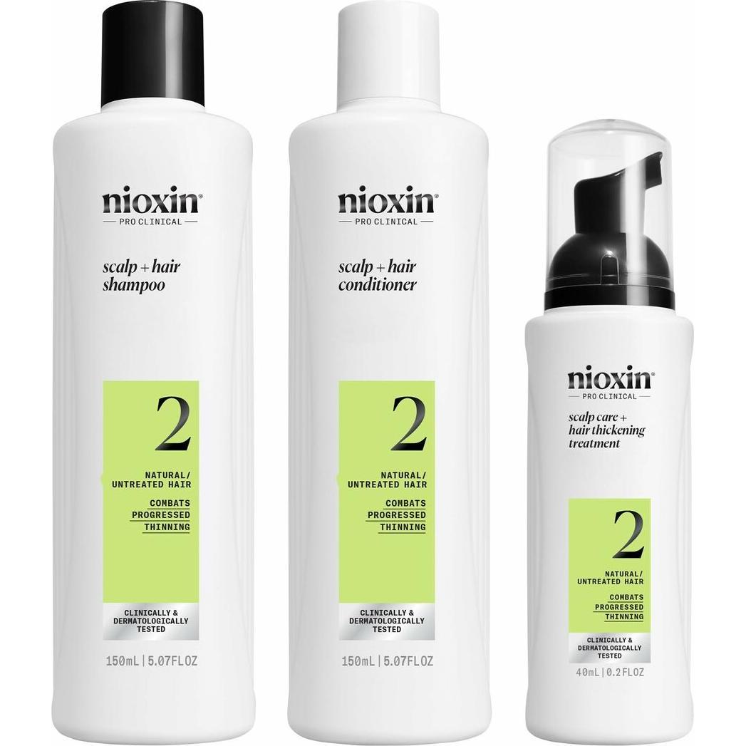Thumbnail - Nioxin, Shampoo, System 2 Kit 150ml Shampoo 150ml Spülung 40ml Behandlung Advanced Thinning Kit
