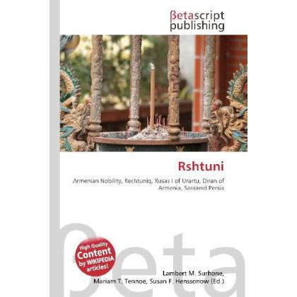 Rshtuni, Fachbücher von Lambert M. Surhone, Miriam T. Timpledon, Susan F. Marseken