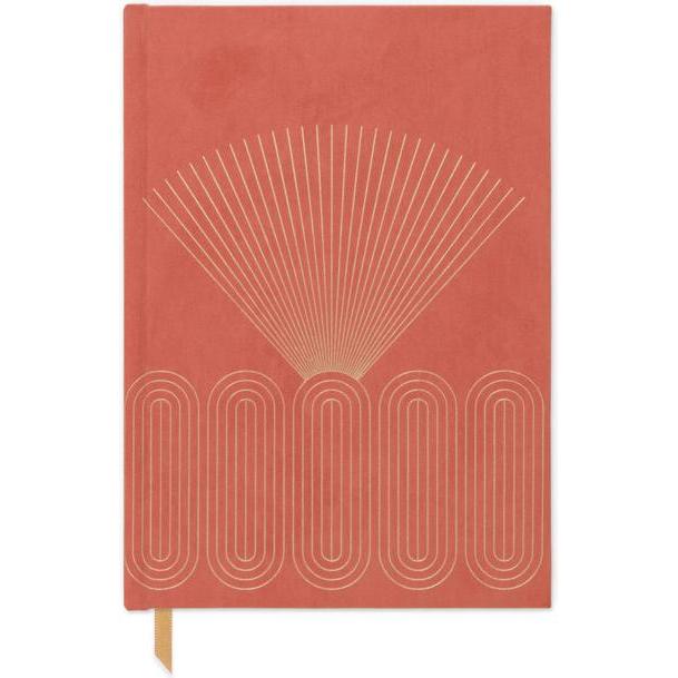 Designworks, Heft + Block, Suede Journal (A5, Liniert, Harter Einband)