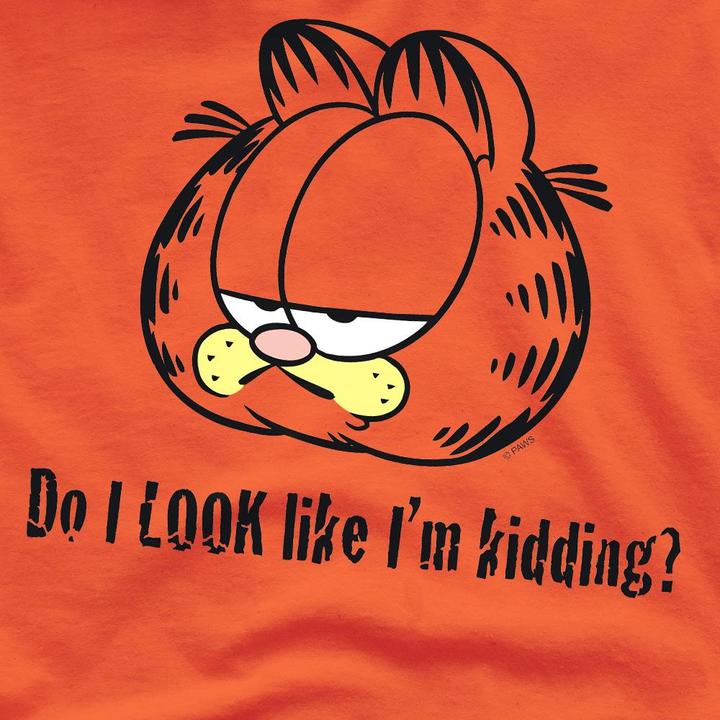 Actual product image Garfield Mens Do I Look Like I'm Kidding T-Shirt (4XL)