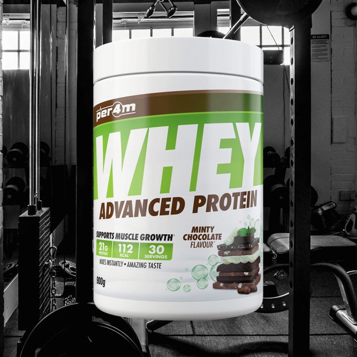 Image du produit Per4m Protéine Whey avancée (Minty Chocolate, 900 g)