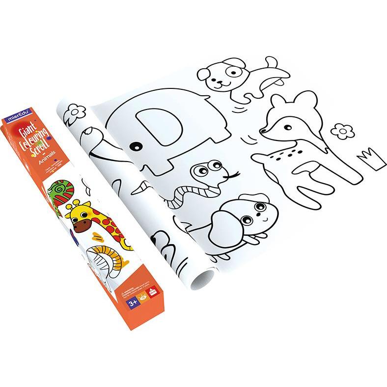 Thumbnail - mierEdu Giant Colouring Scroll - Animals (ME246)