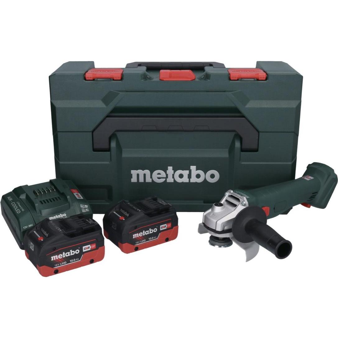 Thumbnail - Metabo, Winkelschleifer, W 18 L 9-125 Akku Winkelschleifer 18 V 125 mm + 2x Akku 10,0 Ah + Ladegerät + metaBOX (125 mm)