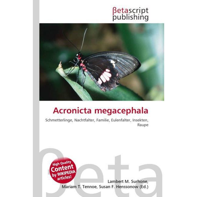 Acronicta megacephala, Fachbücher von Susan F. Marseken, Lambert M. Surhone, Miriam T. Timpledon