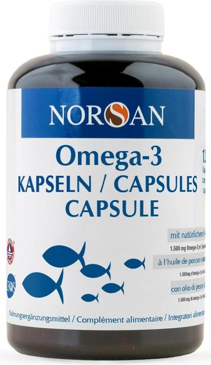 Produktbild Norsan Omega-3 Fischöl (120 Stk., Kapseln, 254 g)