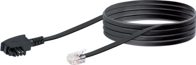 Actual product image Schwaiger DSL cable RJ12 6P2C -> TAE-F 6P4C 3m black