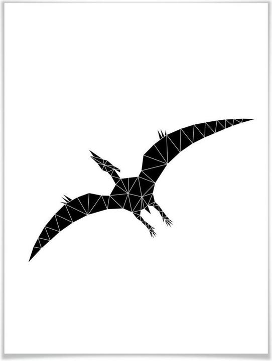 Produktbild Trenddeko Geometric Dinosaur Pterodactylus (50 x 60 cm)
