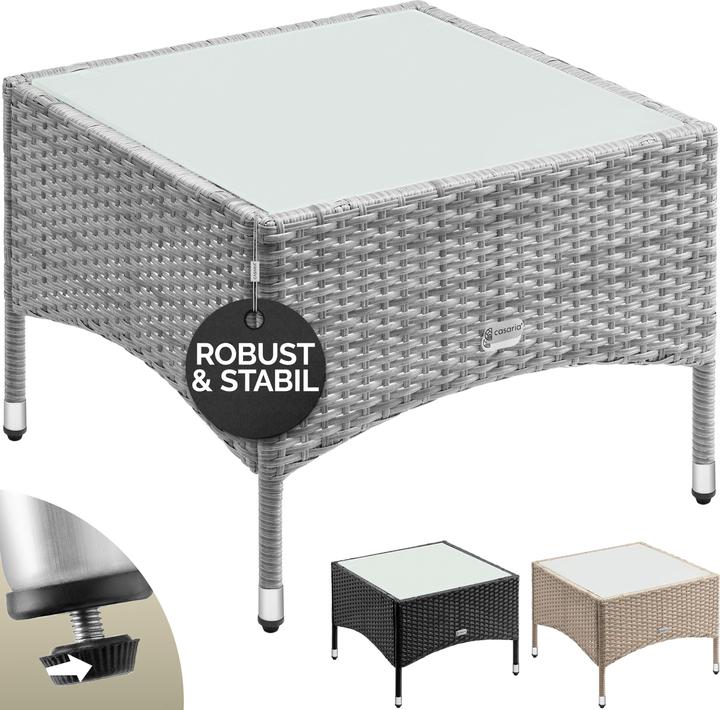 Actual product image Casaria Poly rattan garden table
