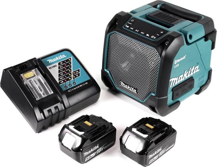 Productafbeelding Makita DMR 202 RT Bouwplaats luidspreker 18V - voor batterij- en netvoeding, met Bluetooth-functie
