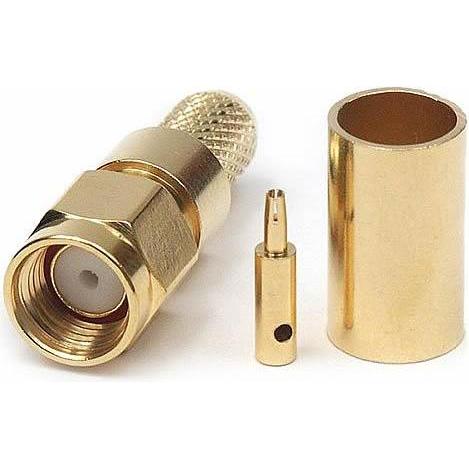 OEM rSMA Male connector (hole, internal thread), Cavo + Spina elettrica