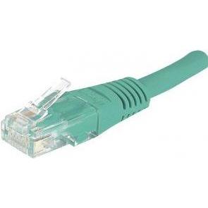 Exertis Connect Patchkabel U/UTP, ungeschirmt, CAT.6, grün, 0,15m (U/UTP, CAT6, 0.15 m), Netzwerkkabel