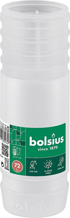 Productafbeelding Bolsius Bijvullen graflantaarn nr. 4 ws (1 x)