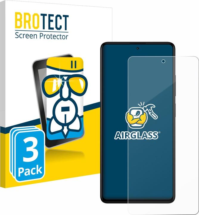 Produktbild BROTECT AirGlass Panzerglasfolie (3 Stk., Xiaomi Redmi Note 12 Pro+)