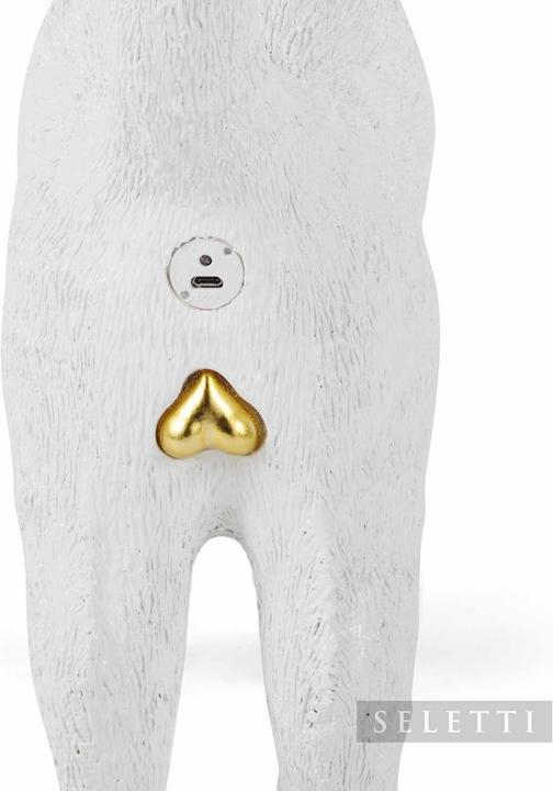 Actual product image Blow by Job&Seletti Jobby White Cat Lamp Rechargeable Table Lamp