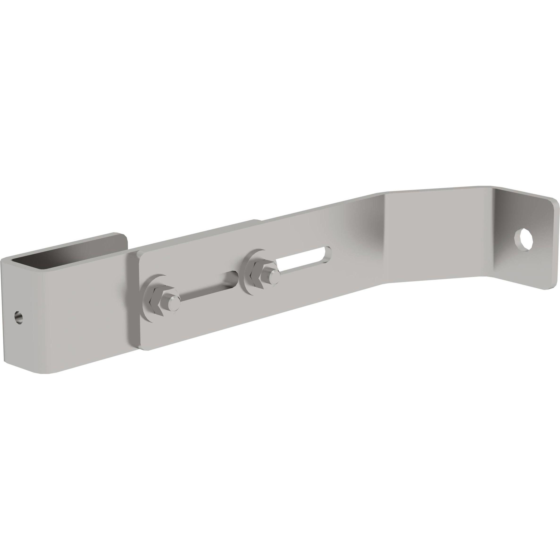 Munk, Scala a pioli, Staffa a parete in acciaio inox per vetroresina, regolabile