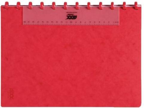 Adoc Carnet de notes Lin-Ex Reliure spirale DIN A4 Quadrillé Carton Couleur assortie (A4, Quadrillé)