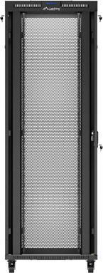 Produktbild Lanberg Stehender Rackschrank 19" 47U 800x800 schwarz perforierte Tür LCD (FLAT PACK) (47 HE, 19 Zoll Rack)