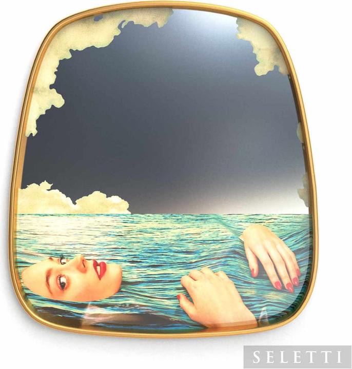 Produktbild Seletti Mirror Gold Frame Toiletpaper Spiegel (54 x 59 cm)