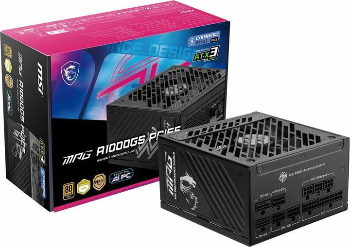 Actual product image MSI MPG A1000GS PCIE5 (1000 W)