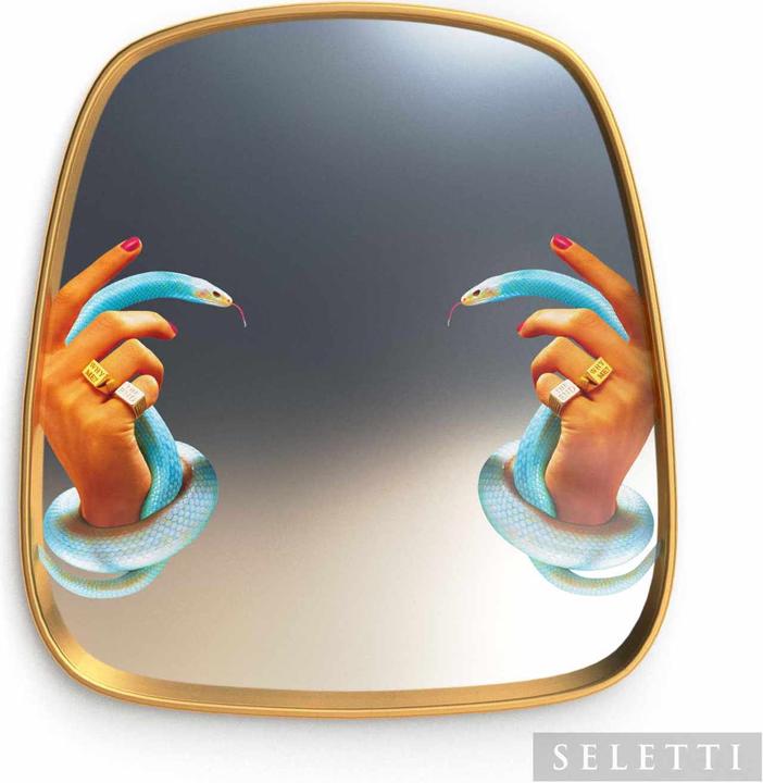 Produktbild Seletti Mirror Gold Frame Toiletpaper Spiegel (54 x 59 cm)