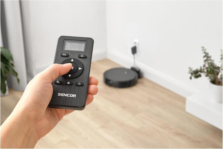Produktbild Sencor SRV 6450BK schwarz / Roboterstaubsauger / Saugen Wischen / 26W / 60dB / 2600 mAh (3000 Pa, Wischtuch)