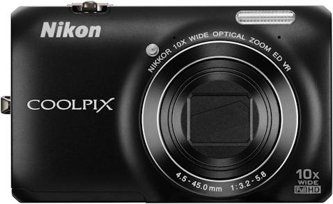 Image du produit Nikon Coolpix S6300, 16MP, zoom 10x, FullHD, noir (1/2,3'')