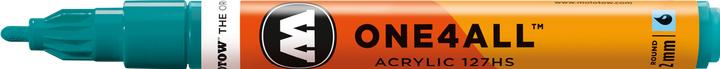 Actual product image Molotow Permanent marker One4All 127 HS refillable 2mm lagoon blue (Lagoon Blue, 2 mm, 1 x)