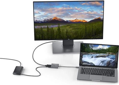 Actual product image Dell USB-C to (DP, HDMI, 18 cm)