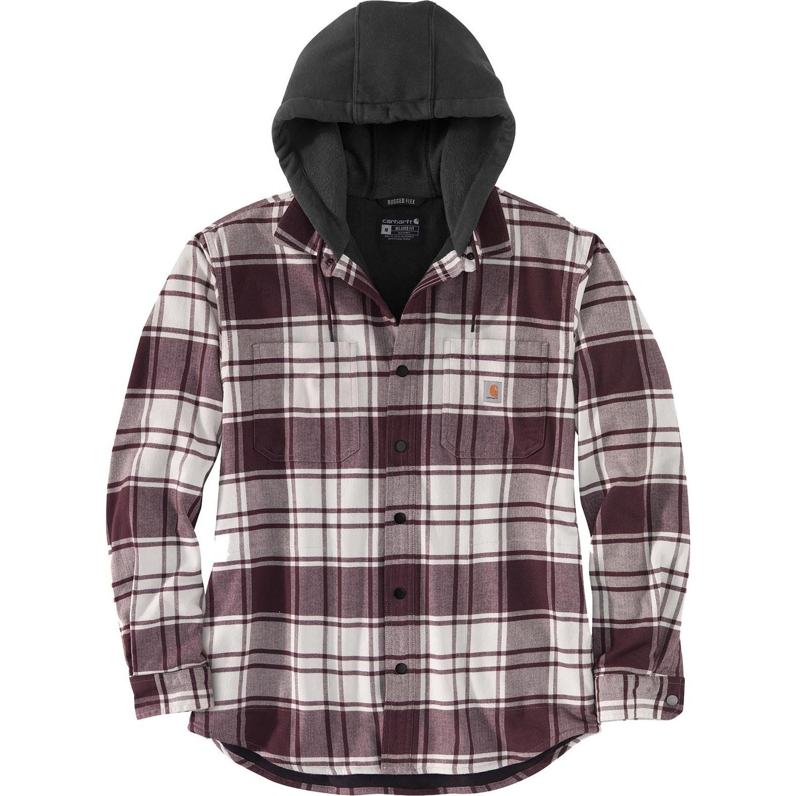 Carhartt, Top da lavoro, Giacca con camicia Rugged Flannel Malt (L)