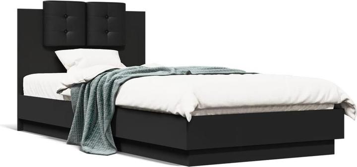 Actual product image VidaXL Bed frame with headboard (90 x 200 cm)