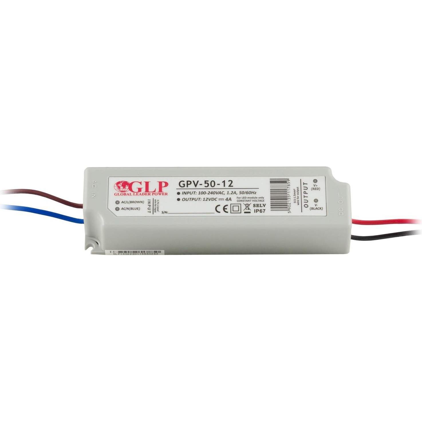 GLP, Accessori per illuminazione, Mojeledy Zasilacz led GPV 48W 12V DC ip67 gpv-50-12 4A