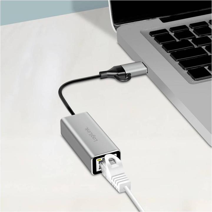 Image du produit LogiLink UA0238B (USB-C 3.2 Gen 1, RJ45 (1x))