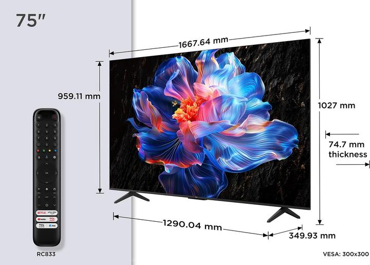 Immagine prodotto TCL 75V6C (75", LED, 4K, 2025)