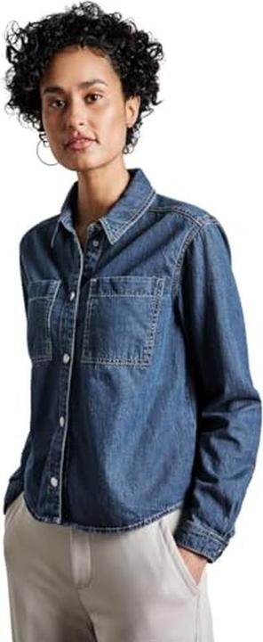 Immagine prodotto Street One Camicia jeans con colletto, maniche lunghe e tasche (38)