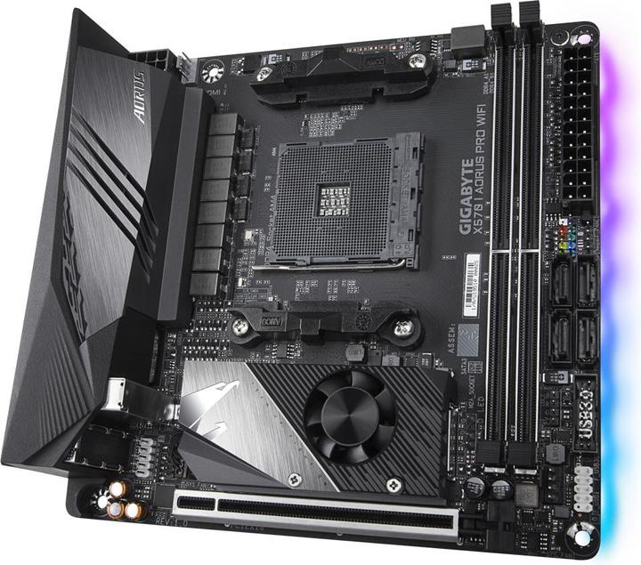 Produktbild Gigabyte X570 I Aorus Pro WIFI (AM4, AMD X570, Mini-ITX)