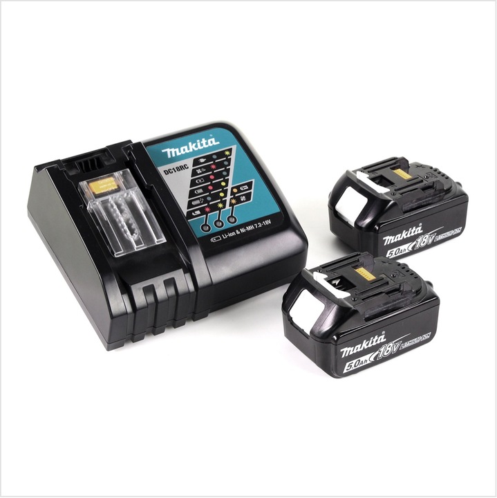 Productafbeelding Makita DUH 601 RT accu heggenschaar 18V 60cm borstelloos + 2x accu 5,0Ah + lader (Draadloze heggenschaar)