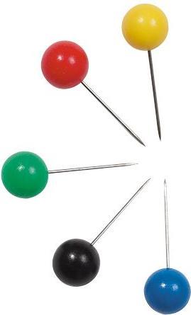 Productafbeelding Alco Kaartnaalden assorti kleuren (20 Stuk, 16 mm)
