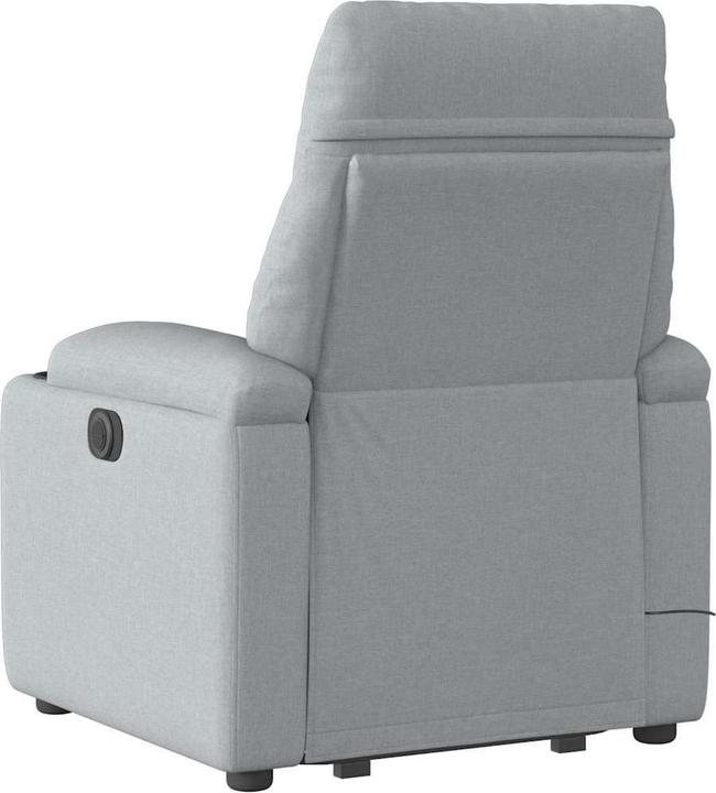 Immagine prodotto vidaXL Poltrona massaggiante elettrica con ausilio per la posizione eretta Tessuto grigio chiaro