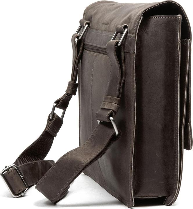 Actual product image Harolds Antico Messenger leather 38 cm laptop compartment
