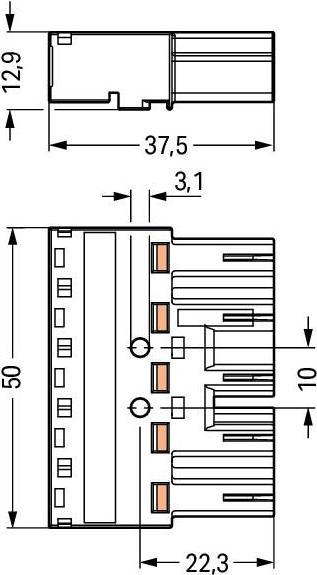 Actual product image Wago Mains connector WINSTA
