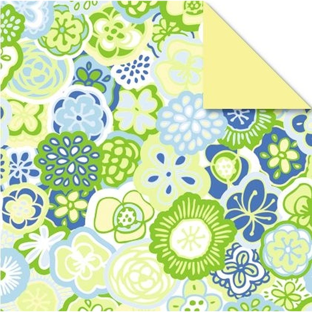 Ursus, Bastelpapier, Faltblätter Florentine Flower Power 80g/qm 10x10cm VE=65 Blatt Motiv 03 (80 g/m², 1 x)