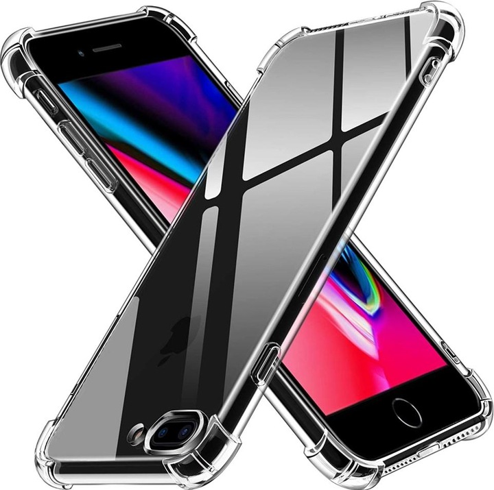 Actual product image Screenguard Apple iPhone 7 Plus Case Crystal Soft Airbag Bumper (Apple iPhone 7 Plus)